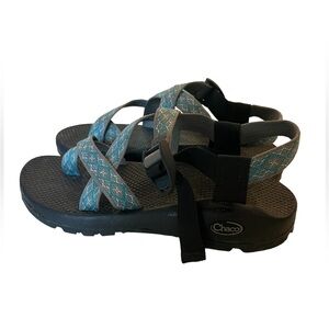 Chaco EUC Z Cloud Gray Turquoise Women’s 9
